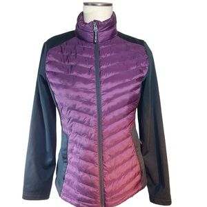 32 Degrees Heat Down Alternative Puffer Jacket Size XS Purple Outdoor Go…